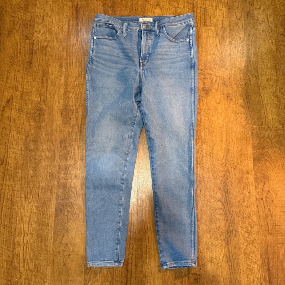Madewell 10" High-Rise Skinny Jeans Women 32 Blue Denim Stretch Casual Everyday